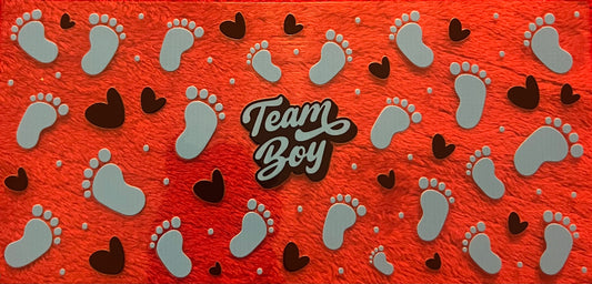 Gender reveal 2 team boy