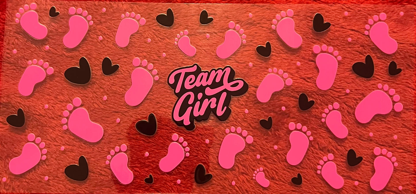 Gender reveal 3 team girl